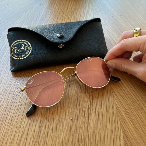 Rayban Chrome Round Sunglasses - Picture 3 of 4